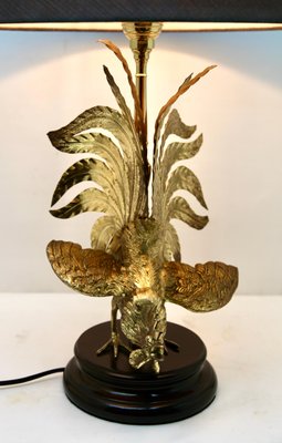 Hollywood Regency Sculptural Brass Table Lamp in the Style of Maison Jansen-MJY-1148773