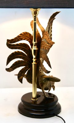 Hollywood Regency Sculptural Brass Table Lamp in the Style of Maison Jansen-MJY-1148773