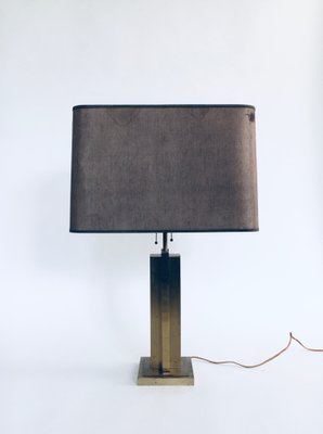 Hollywood Regency Style Architectural Brass Table Lamp, 1970s-RQV-1022724