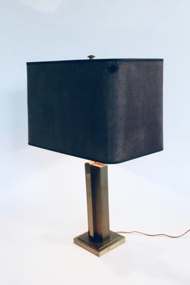 Hollywood Regency Style Architectural Brass Table Lamp, 1970s-RQV-1022724