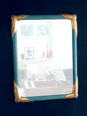 Hollywood Regency Style Framed Mirror from Deknudt, Belgium, 1970s-RQV-999490