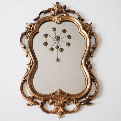 Hollywood Regency Style Gold Wall Vanity Ornate Mirror, USA-KND-942146