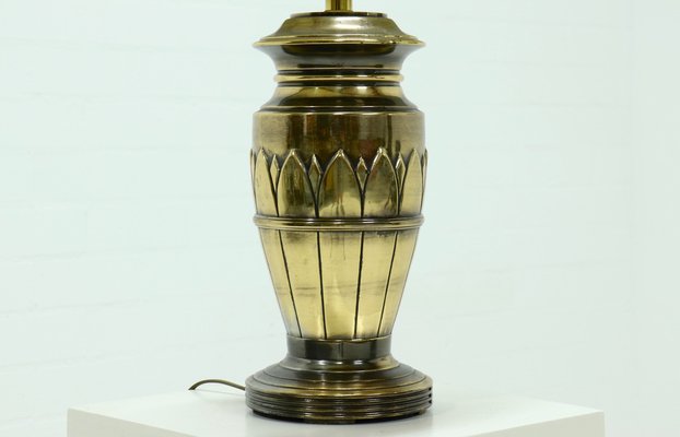 Hollywood Regency Style Lotus Table Lamp, 1980s-VV-987762