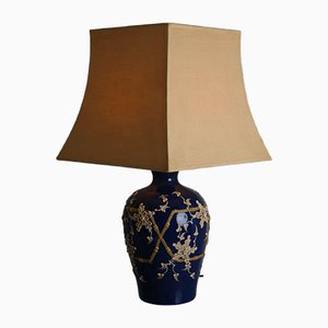 Hollywood Regency Table Lamp in Royal Blue, 1970s-ESB-1376599