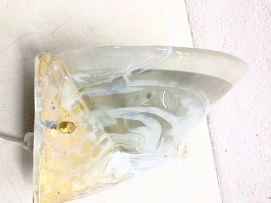 Hollywood Regency Wall Lamp in Glass from Hillebrand Lighting, 1970s-AET-2040317