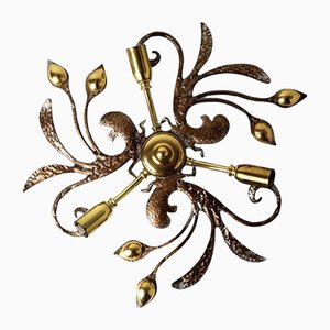 Hollywood Style Ceiling Lamp in Brass and Bronze by Hans Möller-ESB-1376699