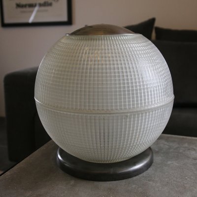 Holophane Glass Globe Lamp, 1960s-MYM-2022516