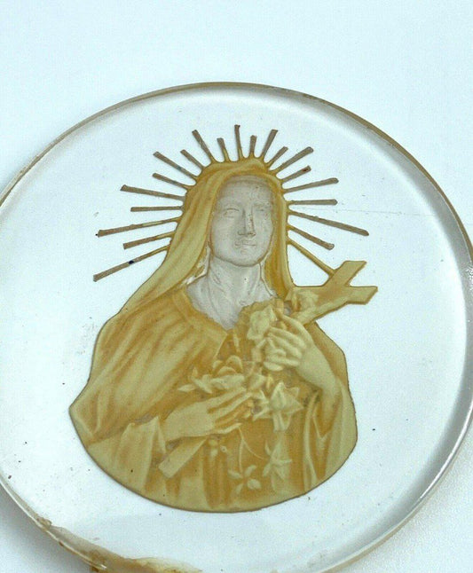 Holy Religious Intaglio in Glass