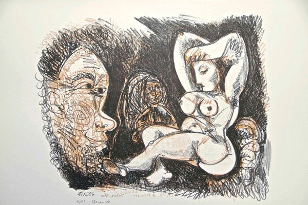 Homage to Pablo Picasso - Original Lithograph 1974 1974-ZCI-760939