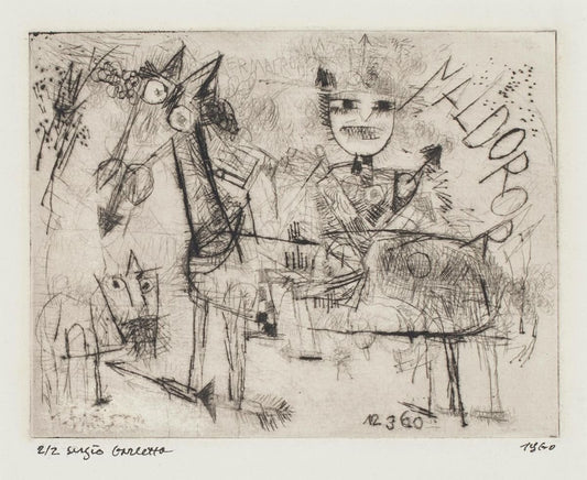 Homage to Paul Klee - Original Etching by Sergio Barletta - 1960 1960