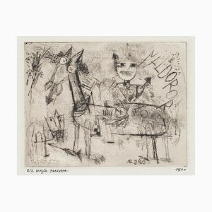 Homage to Paul Klee - Original Etching by Sergio Barletta - 1960 1960-ZCI-761178