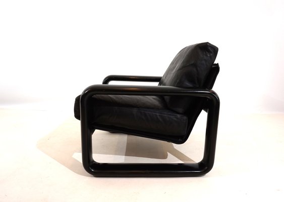 Hombre Armchair in Leather by Burkhard Vogtherr for Rosenthal, 1970s-HUW-1819480