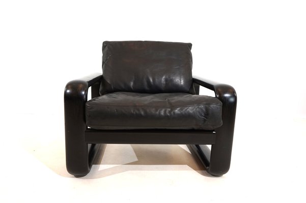 Hombre Armchair in Leather by Burkhard Vogtherr for Rosenthal, 1970s-HUW-1819480