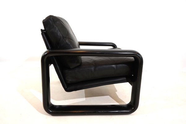 Hombre Armchair in Leather by Burkhard Vogtherr for Rosenthal, 1970s-HUW-1819480