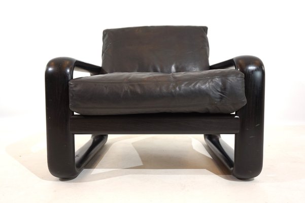 Hombre Armchair in Leather by Burkhard Vogtherr for Rosenthal, 1970s-HUW-1819480