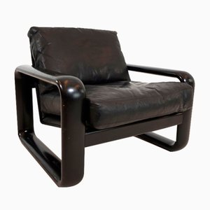 Hombre Armchair in Leather by Burkhard Vogtherr for Rosenthal, 1970s-HUW-1819480