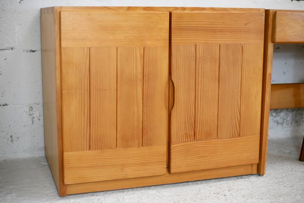 Home Regain: Modular Office Set. Pine. France, Circa 1975 from Maison Regain, Set of 5-MAO-1251468