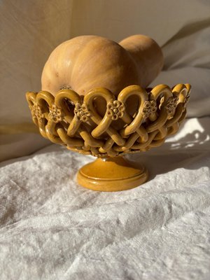 Homemade Ceramic Basket, 1960s-YSE-2034531