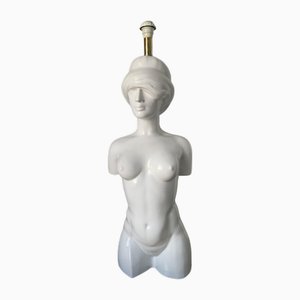 Homo Ceramic lamp by Giulio Ciniglia for Vivai del Sud, 1970s-KMK-1746914