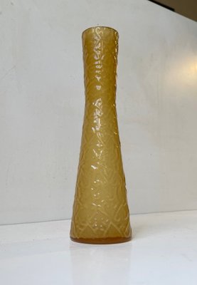 Honey Yellow Glass Vase by Geoffrey Baxter for Whitefriars, 1970s-LCR-1374398