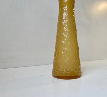 Honey Yellow Glass Vase by Geoffrey Baxter for Whitefriars, 1970s-LCR-1374398