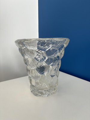 Honeycomb Crystal Vase by P. Davesn, France-MJW-2027559