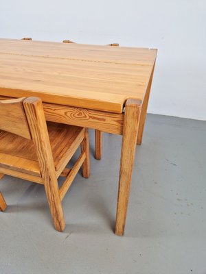 Hongisto Dining Table & Chairs by Ilmari Tapiovaara for Laukaan Puu, 1960s, Set of 5-AXJ-2022570