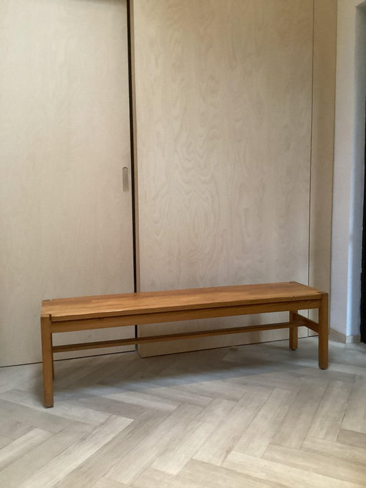 Hongisto Pine Bench attributed to Ilmari Tapiovaara for Laukaa Wood, Finland, 1960s