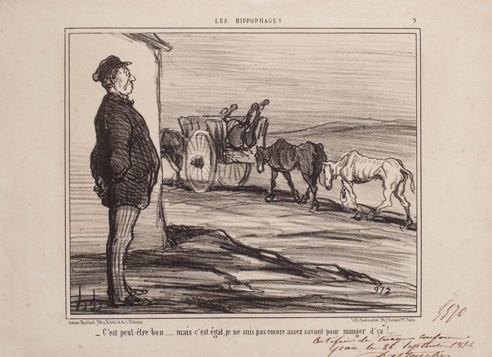 Honoré Daumier, C’est peut-être bon…, Lithograph, 1856