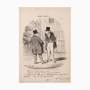 Honoré Daumier, Can You Get Me To Dinner This Evening?, Lithograph, 1850s-ZCI-871008