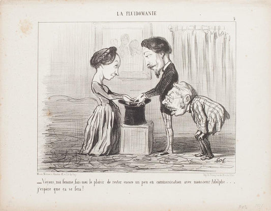 Honoré Daumier - Come, My Wife (...) - Original Lithograph - 1853