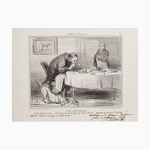 Honoré Daumier, Scêne D'Hippophagie, Lithograph, 1857-ZCI-870993