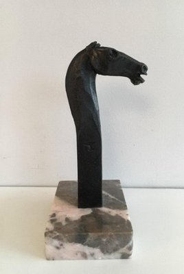 Horse Head Sculpture by Freddy Franckaert Kuntsmind, 1920s-BA-658331