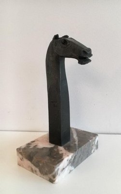 Horse Head Sculpture by Freddy Franckaert Kuntsmind, 1920s-BA-658331