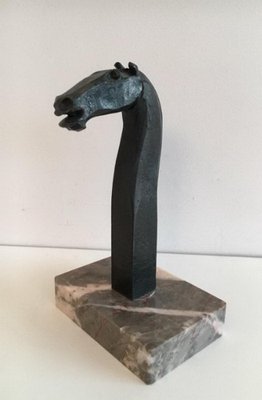 Horse Head Sculpture by Freddy Franckaert Kuntsmind, 1920s-BA-658331