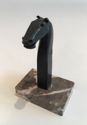 Horse Head Sculpture by Freddy Franckaert Kuntsmind, 1920s-BA-658331