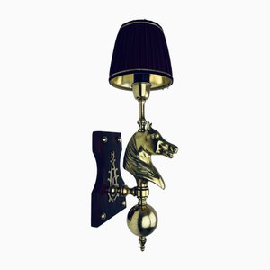 Horse Head Wall Lamp in Brass-ZDM-1765944