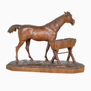 Horse in Front of a Trough, 19th-Century, 1800s-SYQ-1372960