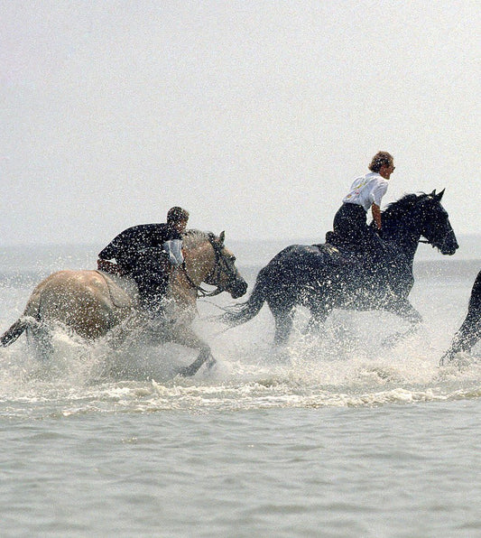 Horse Riding, Race at Rising Tide, 2003, Color Photograph