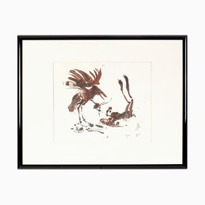 Horst Janssen, Der Winter Kommt, 1994, Original Lithograph-OGW-1680815