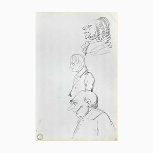 Hortense Haudebort-Lescot, Study of Study of Figures, Drawing, Early 19th Century-ZCI-1781549