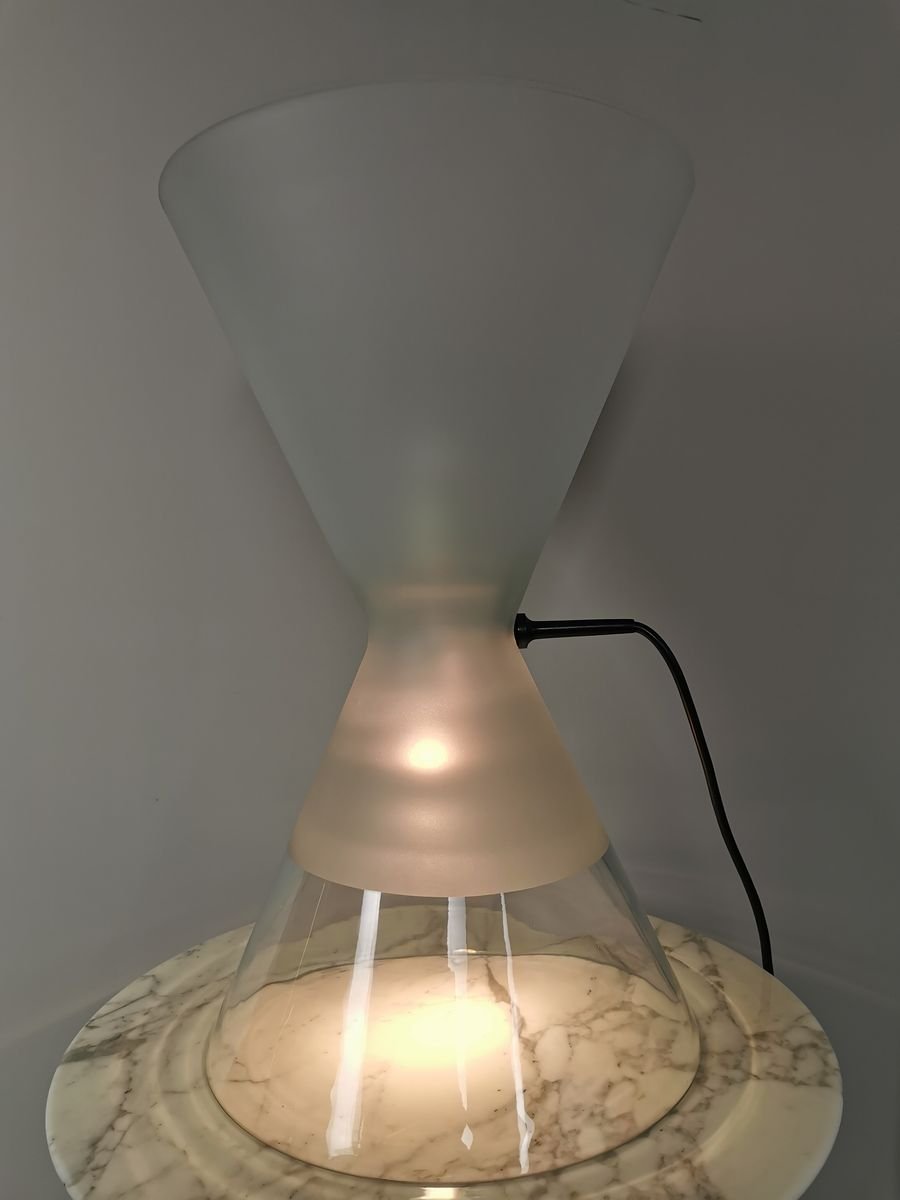 Hourglass-Shaped Ambigua Table Lamp by Guido Rosati for Fontana Arte, 1977