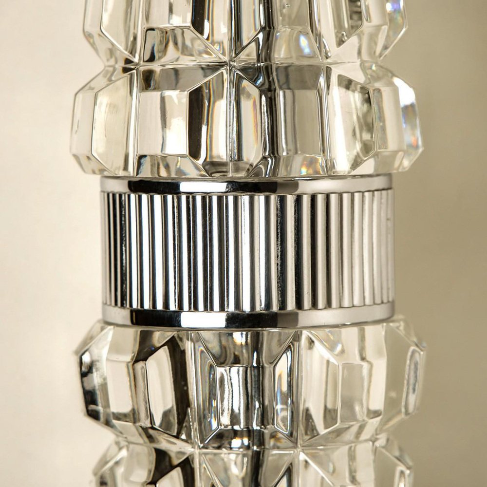 Hourglass-Shaped Chrome Wall Light, France, 1970s