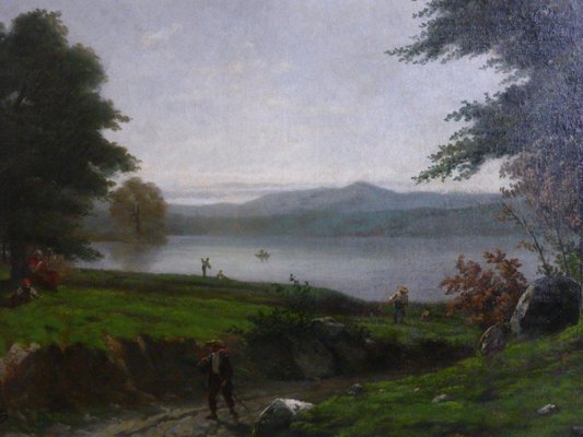 Houry, Country Scene, 1859, Oil on Canvas, Framed-WSV-825671