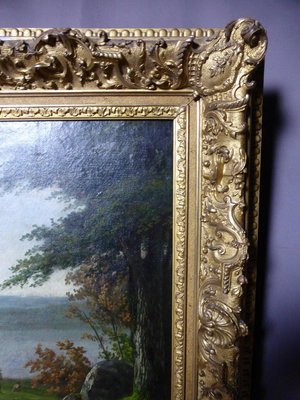 Houry, Country Scene, 1859, Oil on Canvas, Framed-WSV-825671