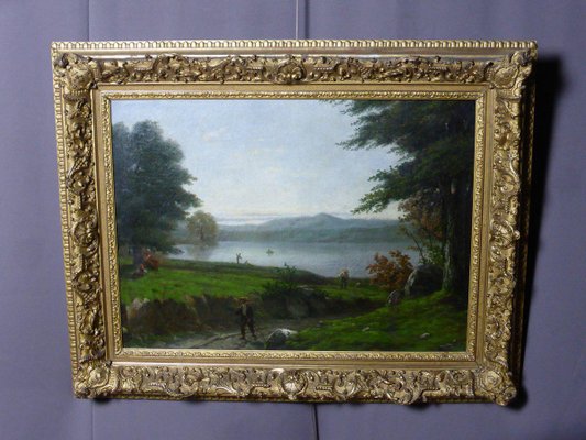 Houry, Country Scene, 1859, Oil on Canvas, Framed-WSV-825671