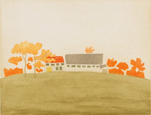 House and Barn, 1954/2008, 2008 Alex Katz-PLZ-848356