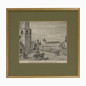 House in the Moscow Kremlin Engraving, Framed-WMV-1129277