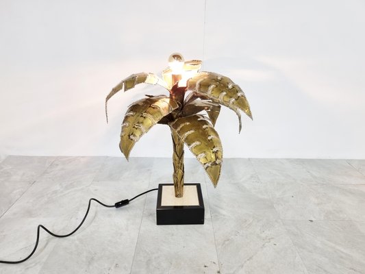 House Jansen Palm Table Lamp, 1970s-IRH-1144536