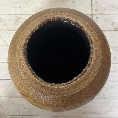 Huge Brutalist Fat Lava Floor Vase, West Germany, 1970s-WZZ-1331403